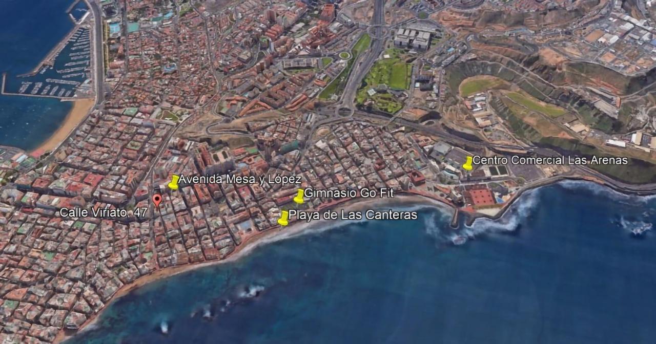 Flatguest Viriato - Wifi - Ac - Terraza Compartida Apartman Las Palmas de Gran Canaria Kültér fotó
